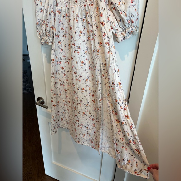 Reformation Floral Long Sleeve Dress with Slit - Picture 8 of 9